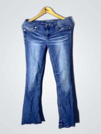 Low-Rise Flare Jeans