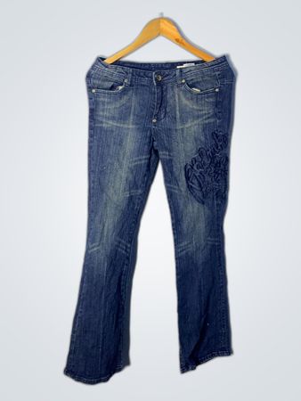 Diesel Embroidered Flare Jeans