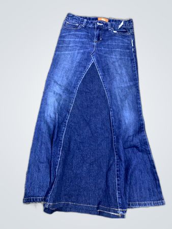 7 For All Mankind Flared Blue Denim Jeans