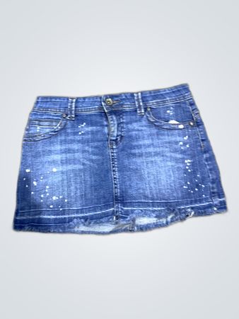 Unbranded Distressed Denim Mini Skirt