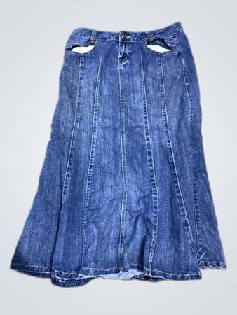 Denim Midi Skirt