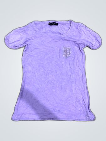 Phillip Lim Purple Ruffled T-Shirt