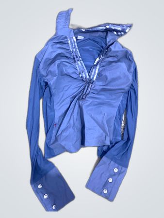Zara Embellished Long Sleeve Blouse