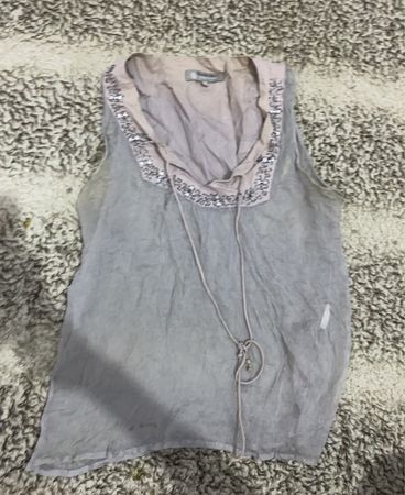 Gray Sleeveless Top