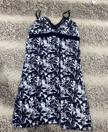 Black and White Floral Dress