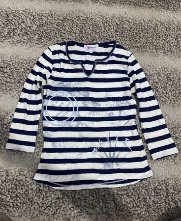 Petit Bateau Striped Long Sleeve Top