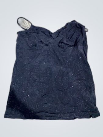 Black Satin Camisole Top