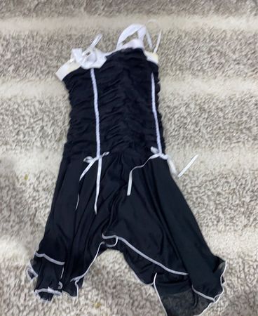 Black Ruffled Mini Dress