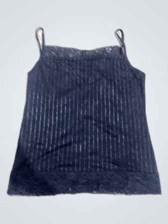 Unbranded Black Lace Trim Camisole