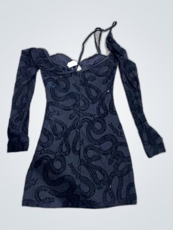 Black Snake Pattern Dress