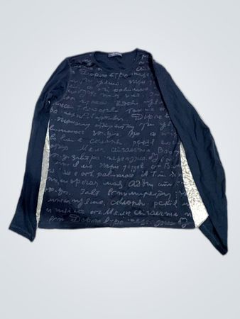 Christian Dior Long Sleeve Logo Print T-Shirt