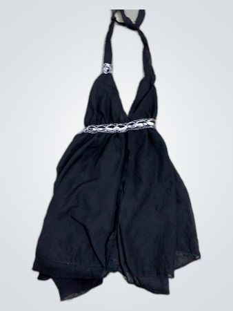 Black Spaghetti Strap Mini Dress