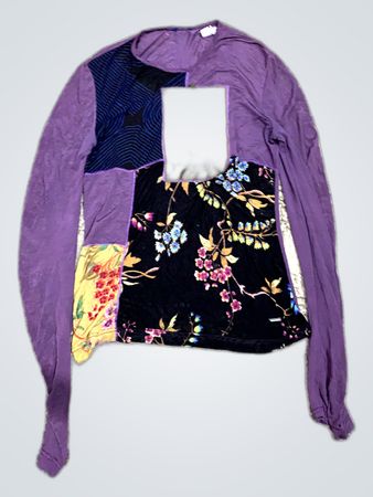 Unbranded Patchwork Printed Blouse