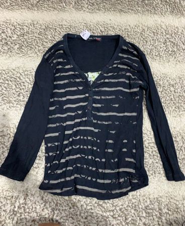 Carhartt Striped V-Neck Long Sleeve Shirt
