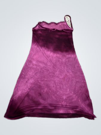 Unbranded Purple Tie-Dye Slip Dress