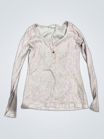 Zara V-Neck Ribbed Knit Sweater