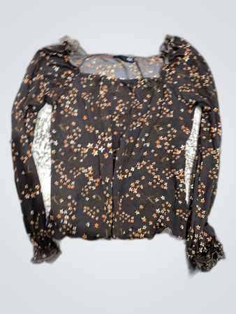 H&M Printed Off-Shoulder Blouse