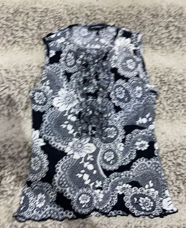Black and White Floral Skirt