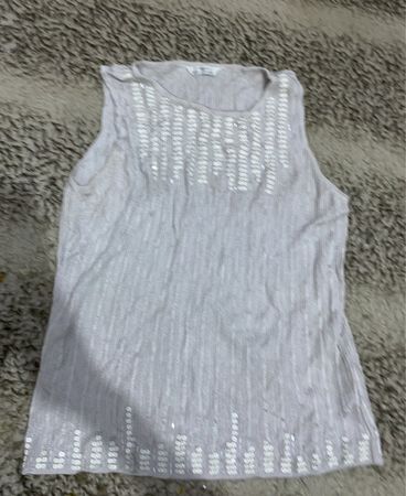 Gray Sleeveless Top