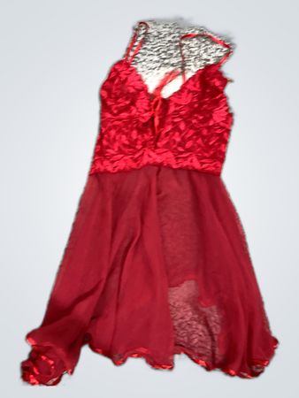 Red Lace Slip Dress