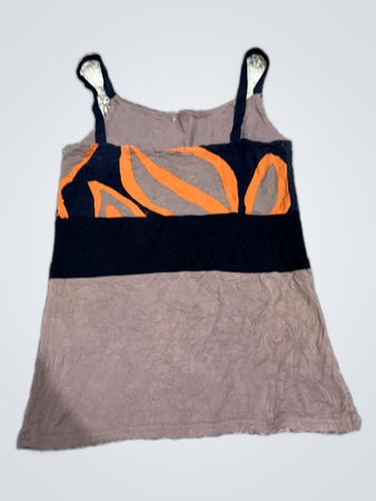 Blouse with Orange Pattern