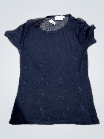 Armani Sheer Embroidered Blouse