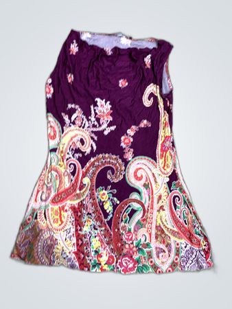 Purple Paisley Dress