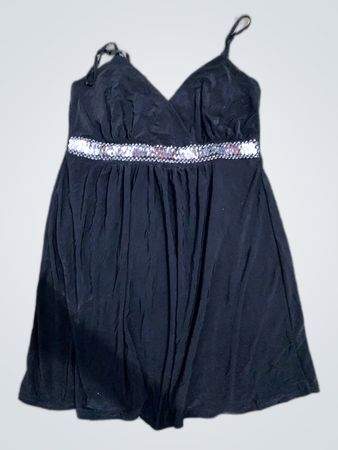 Unbranded Black Spaghetti Strap Mini Dress