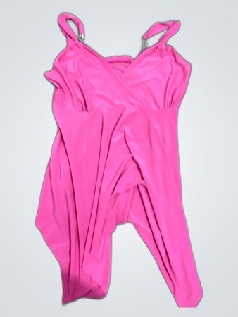 Pink Satin Wrap Cami Top