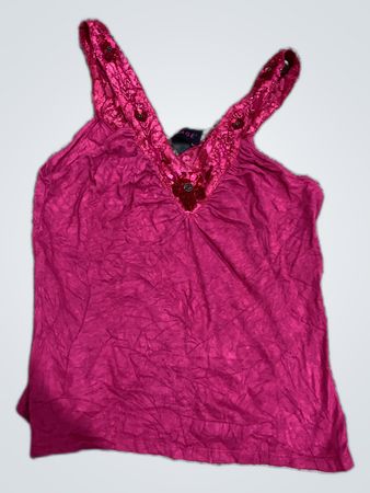 Message Lace Trim Camisole