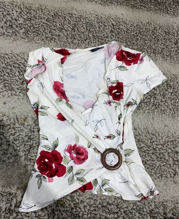 Diesel Printed Wrap Blouse
