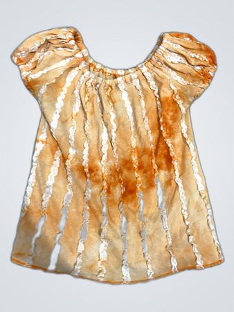 Orange Striped Top