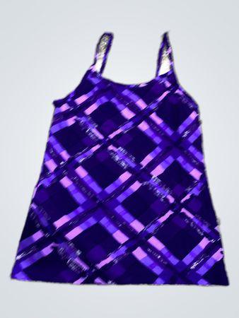 Purple Plaid Tank Top