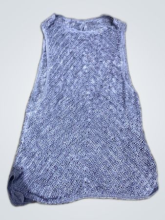 Unbranded Blue-Gray Knit Tank Top