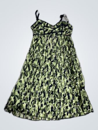Camo Print Sleeveless Mini Dress