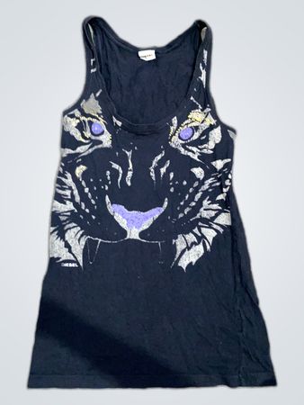 Diesel Graphic Tiger Tank Top