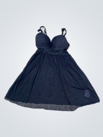 Black Lace Slip Dress