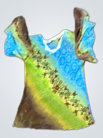 Blouse with Floral Pattern