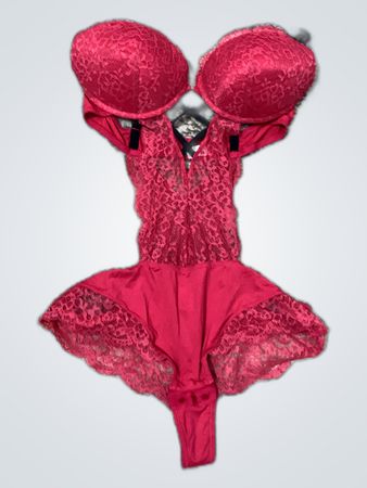 Red Lace Bodysuit