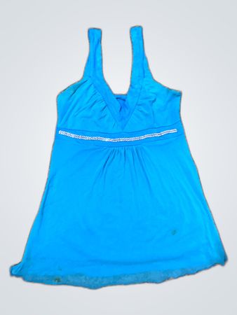 Blue V-Neck Camisole Top