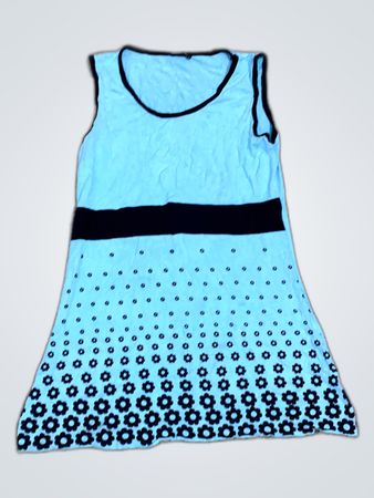Blue Sleeveless Dress