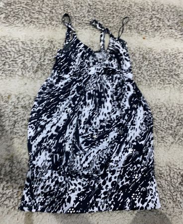Black and White Spaghetti Strap Dress