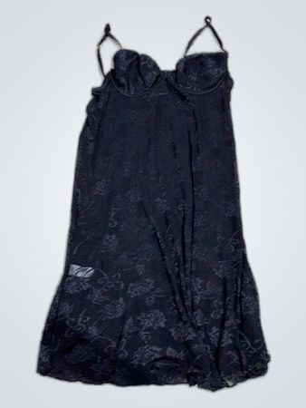 Black Lace Slip Dress
