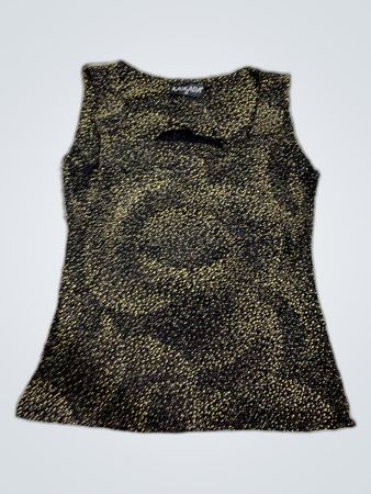 Kasha Glittery Sleeveless Tank Top