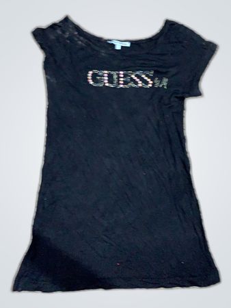 Guess Black Rhinestone Logo T-Shirt
