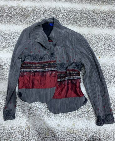 Embroidered Patchwork Denim Jacket
