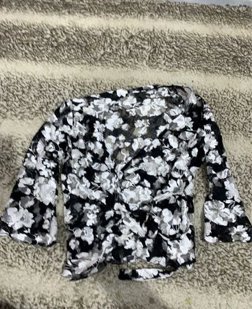 Unbranded Sheer Floral Lace Blouse