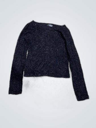 Laps Black Sequin Knit Sweater
