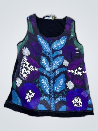Guess Embroidered Sleeveless Blouse