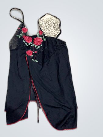 Unbranded Black Lace Trim Camisole
